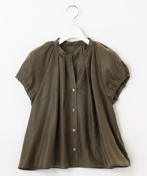 【SLOW/一部店舗限定】ブライトヴィンテージクロス タック ブラウス 23区｜【SLOW/一部店舗限定】ブライトヴィンテージクロス タック