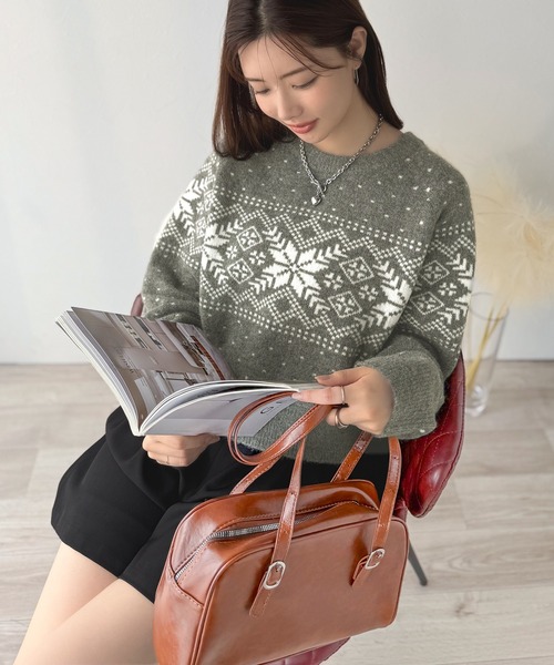mily bilet ニット セーター 「mily bilet」レトロ可愛く紡ぐ、冬物語