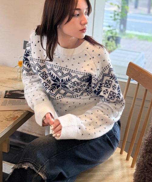 mily bilet ニット セーター 「mily bilet」レトロ可愛く紡ぐ、冬物語