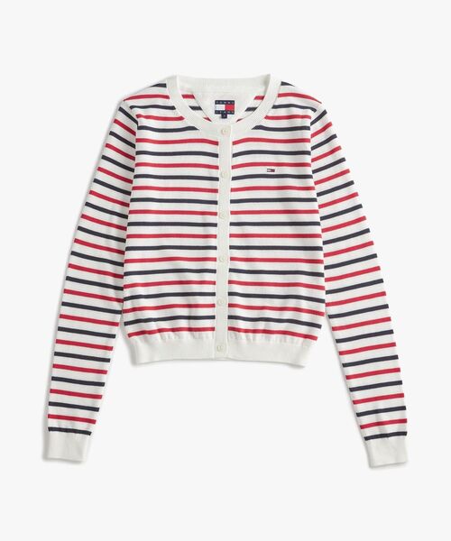 ニット セーター エッセンシャルクルーネックカーディガン レディース TOMMY JEANS ニット セーター エッセンシャルクルーネック