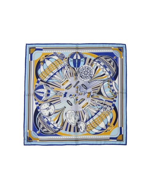 美品⭐︎マニプリ CARNIVAL シルク スカーフ 気球柄 65×65センチ シルクスカーフ65＞ バンダナ気球 – manipuri