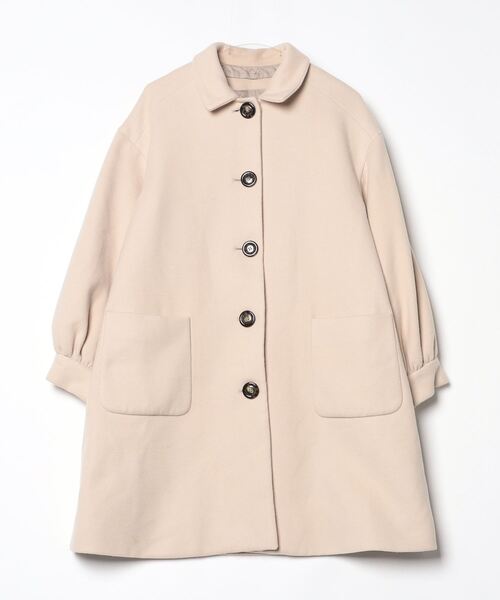 Heather（ヘザー） ノーカラーコート M ピンク レディース : ZOZOTOWN