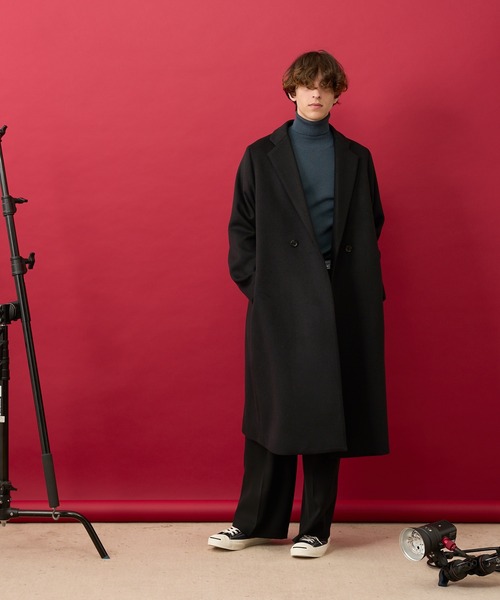 【Lui's】 ルイス ロングコート ウールコート コート Lui's（ルイス） チェスターコート MEDIUM グレー メンズ : ZOZOTOWN