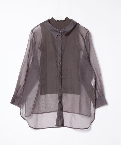 「FRAY I.D」 長袖シャツ ONE SIZE ブラウン レディース