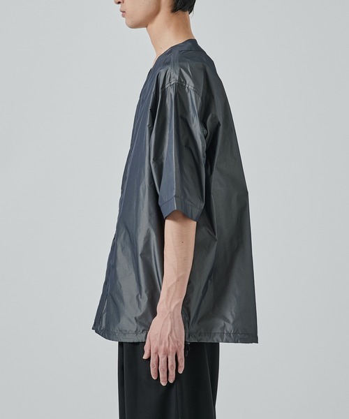 A19125 美品 マーカウェア 23SS オーバーサイズストライプ半袖シャツ3 markaware（マーカウェア） シャツ 半袖 BASEBALL SHIRT メンズ