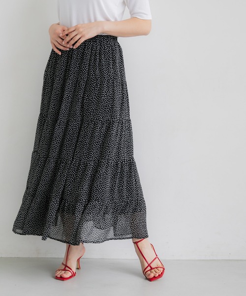 coca スカート シフォンティアードスカート : ZOZOTOWN Yahoo!店