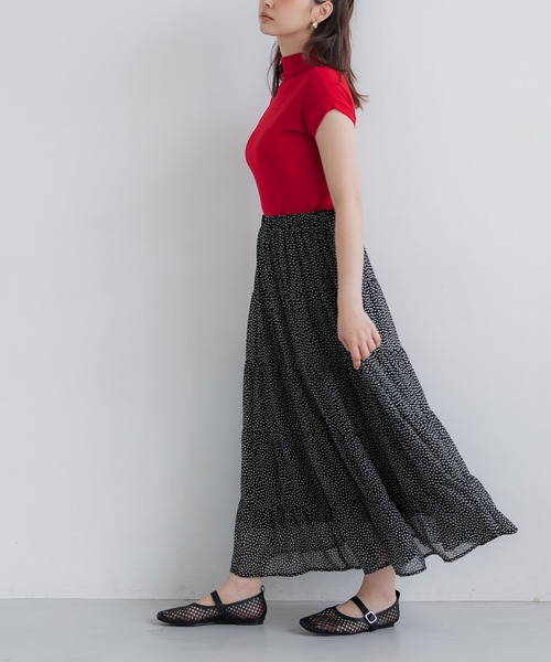 CLOVE ティアードシフォンスカート 38 CLOVE ティアードシフォンスカート 38 スカート