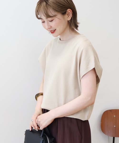 ニット セーター 接触冷感ラメフレンチスリーブニットプルオーバー レディース | AMERICAN HOLIC | 14