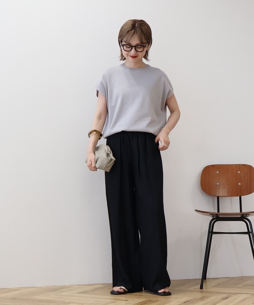 ニット セーター 接触冷感ラメフレンチスリーブニットプルオーバー レディース | AMERICAN HOLIC | 22
