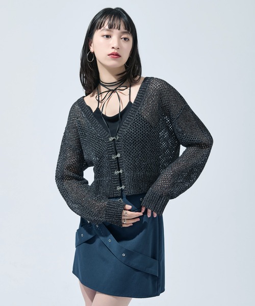 Ellno de Mavie（エルノデメヴィ） カーディガン チャイナメタルボタン