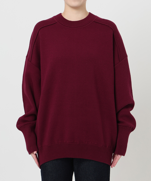 【完売品】スローブイエナ/SLOBE IENA ゆったりサイズジッパー厚手ニット SLOBE IENA ニット セーター 「追加」オーバーサイズ スウェット