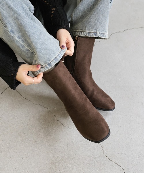 select MOCA（セレクトモカ） ブーツ フェイクスエードショートブーツ