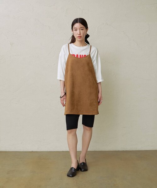 【美品】Omekash キャミチュニック Omekashi（オメカシ） チュニック スエードキャミチュニック