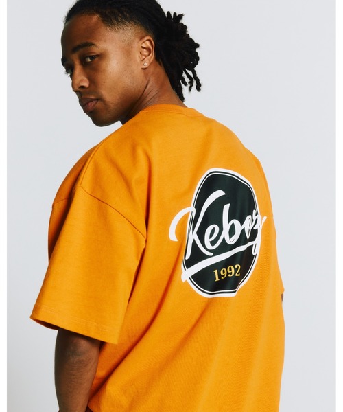 KEBOZ 黒 トレーナー オレンジロゴ ケボズ KEBOZ TM SWEAT HOODIE （ORANGE） -PASSOVER