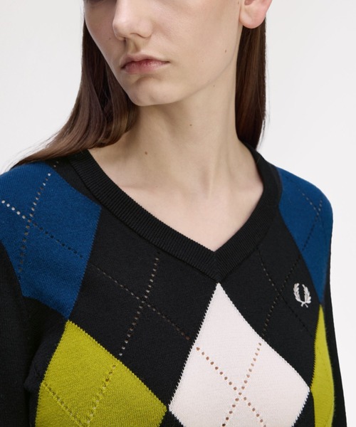 FRED PERRY（フレッドペリー） ニット セーター Argyle Pointelle