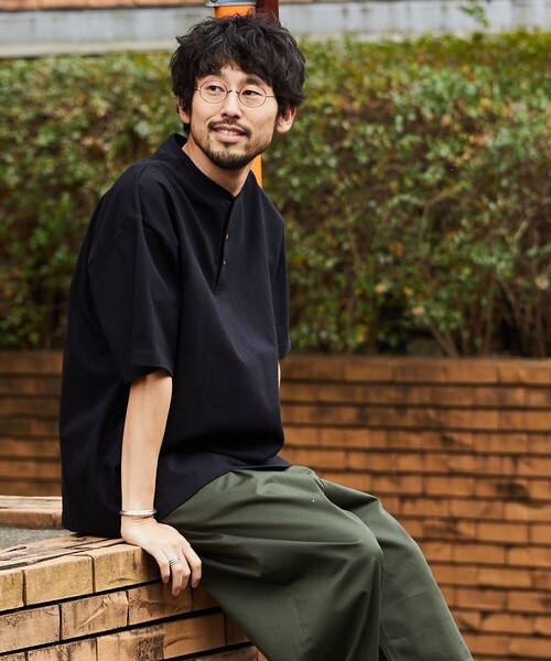 「FREAK'S STORE」 半袖Tシャツ MEDIUM ブラック メンズ