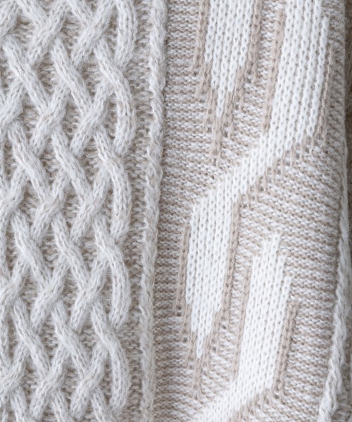 「Casper John」 長袖ニット MEDIUM ブラック メンズ_画像7