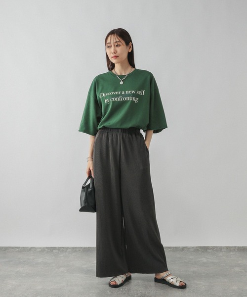 GLOBAL WORK まとめ売り GLOBAL WORK tシャツ 乾きやすいプリント7分袖/579367