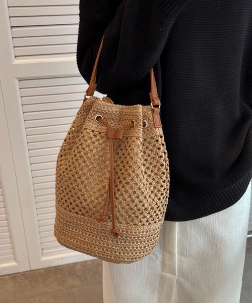 「meJane」 かごバッグ FREE モカ レディース_画像3