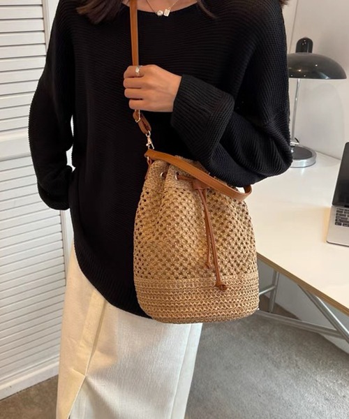 「meJane」 かごバッグ FREE モカ レディース_画像4