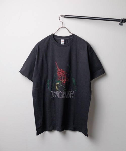 FRUIT OF THE LOOM tシャツ 「EVANGELION x LOOM」6oz 刺繍 T メンズ