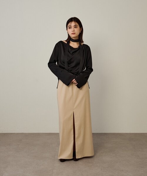 Omekashi（オメカシ） ブラウス シャツ ドレープブラウス レディース