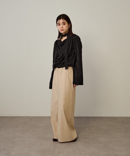 Omekashi（オメカシ） ブラウス シャツ ドレープブラウス レディース