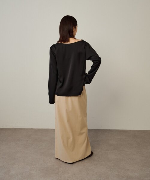 Omekashi（オメカシ） ブラウス シャツ ドレープブラウス レディース