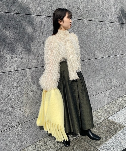 FRAY I.D（フレイ・アイディー） フレアスカート 0 グレー レディース