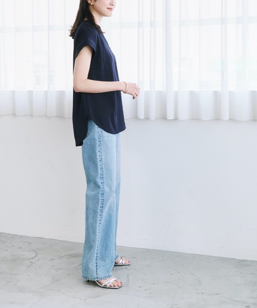 「Emma Taylor」 半袖ブラウス FREE ブラック レディース_画像2