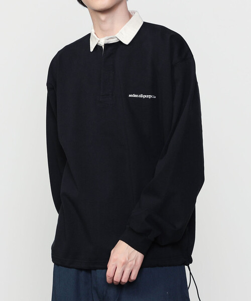 SEDAN ALL-PURPOSE ポロシャツ | コットン 長袖ラグビーシャツ MEN  