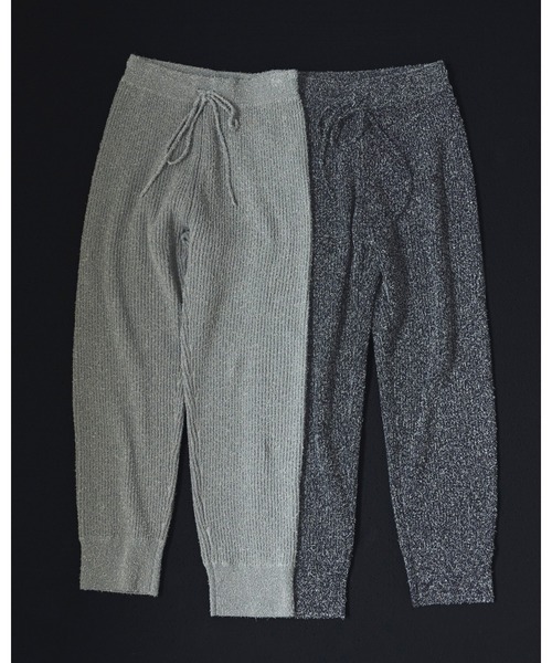 anuke（アンヌーク） パンツ Curlyarn Knit Pants レディース