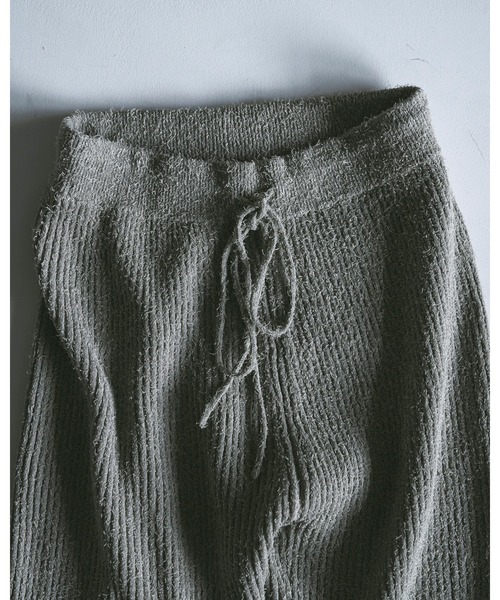 anuke（アンヌーク） パンツ Curlyarn Knit Pants レディース