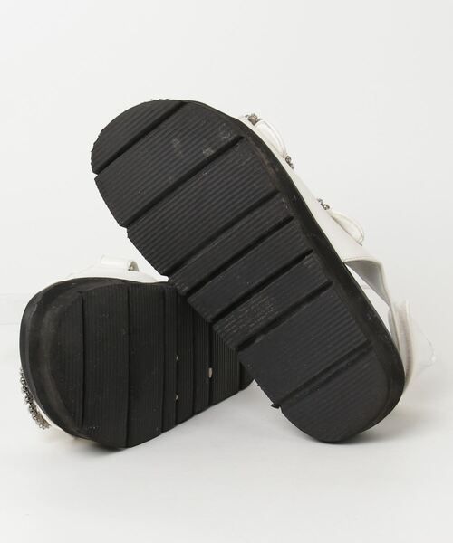 「Juze」 フラットサンダル L ホワイト レディース_画像3