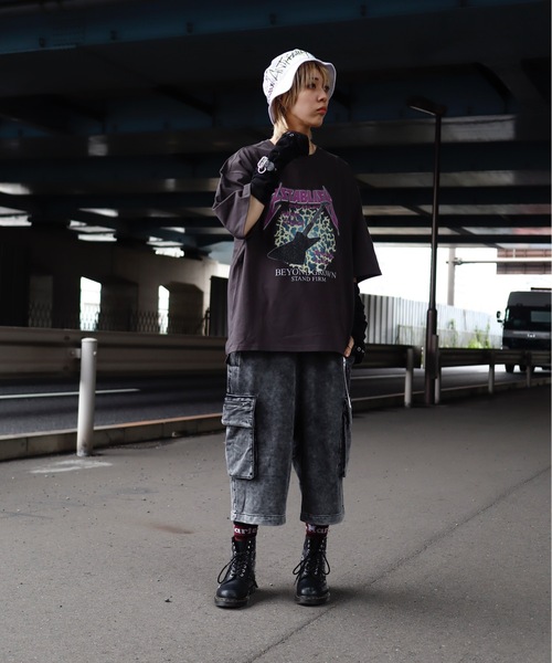 「HLM」 半袖Tシャツ LARGE グレー系その他 メンズ_画像2