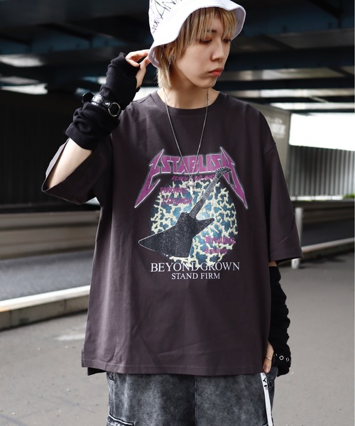 「HLM」 半袖Tシャツ LARGE グレー系その他 メンズ_画像3