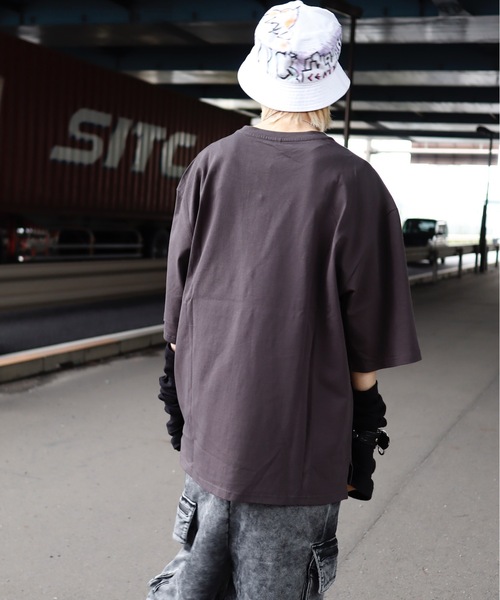 「HLM」 半袖Tシャツ LARGE グレー系その他 メンズ_画像4