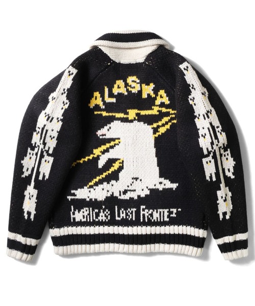 HOUSTON（ヒューストン） カーディガン COWICHAN SWEATER BEAR 手編み