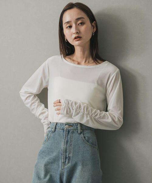 tシャツ ギャザースリーブベロアTシャツ レディース | SENSE OF PLACE by URBAN RESEARCH | 11