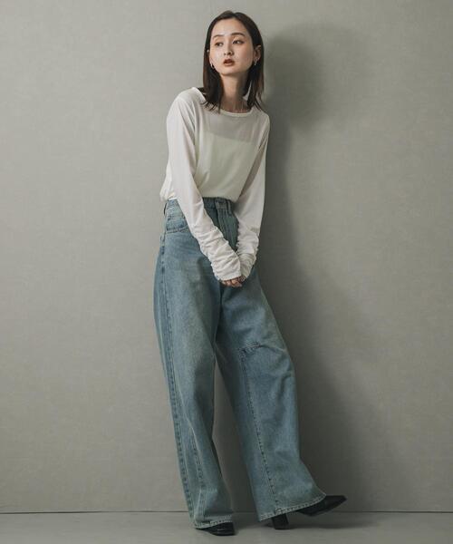 tシャツ ギャザースリーブベロアTシャツ レディース | SENSE OF PLACE by URBAN RESEARCH | 13