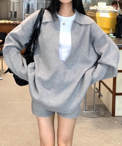 SHEENA（シーナ） セットアップ 「セットアップ」ゆったりスキッパー