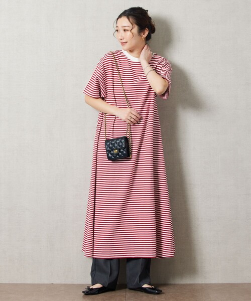 FREAK'S STORE（フリークスストア） 半袖ワンピース MEDIUM レッド