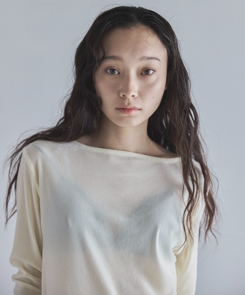 feepur（フェピュール） tシャツ バックオープンフロッキーシアーロン