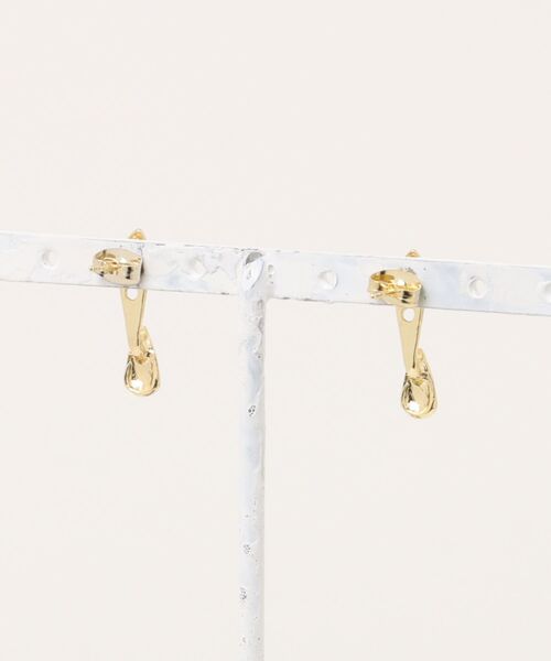 NO WAY ピアス /Bz/ゴールドドロップペアピアス/両耳用(LEY