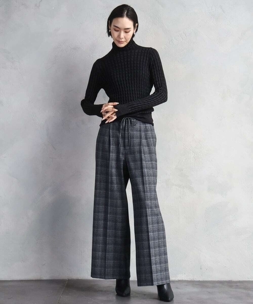 MICHEL KLEIN（ミッシェルクラン） ニット セーター シアーケーブル