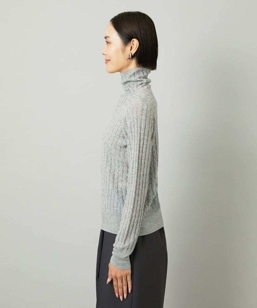 MICHEL KLEIN（ミッシェルクラン） ニット セーター シアーケーブル