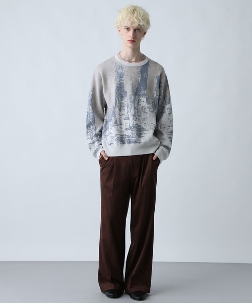 HARE（ハレ） セーター ニット ランドスケープニットプルオーバー(HARE