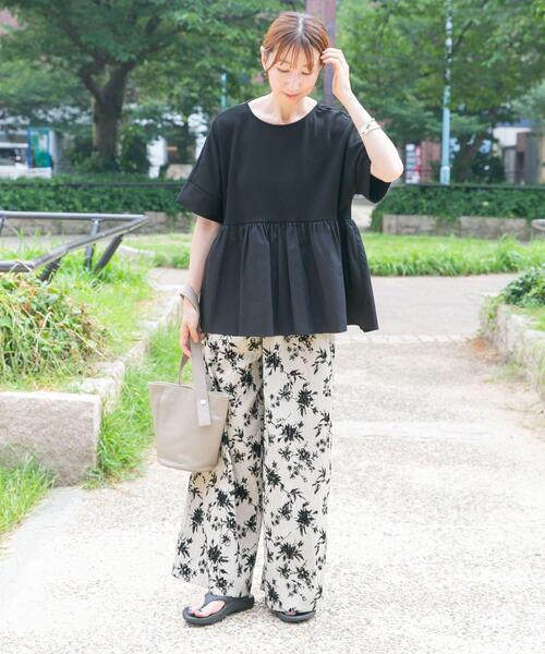「ITEMS URBANRESEARCH」 半袖カットソー FREE チャコールグレー レディース_画像6