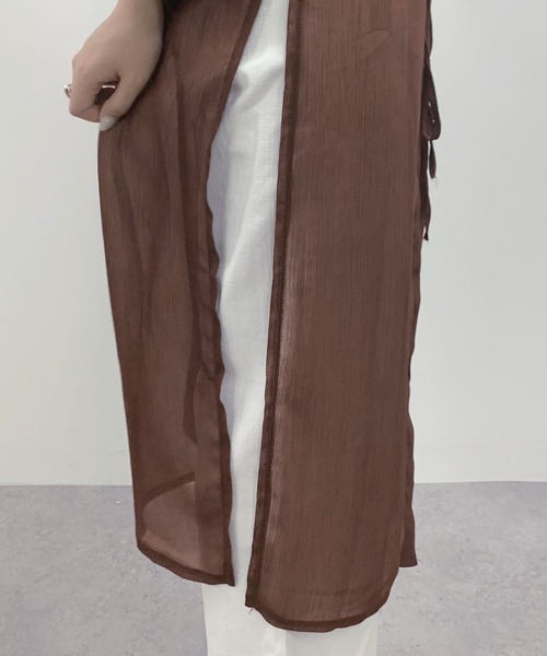 「Isn't She?」 カーディガン FREE ブラック レディース_画像4