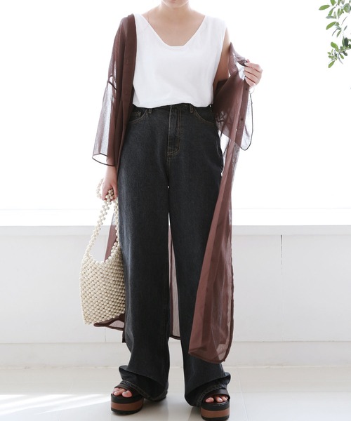 「Isn't She?」 カーディガン FREE ブラック レディース_画像5